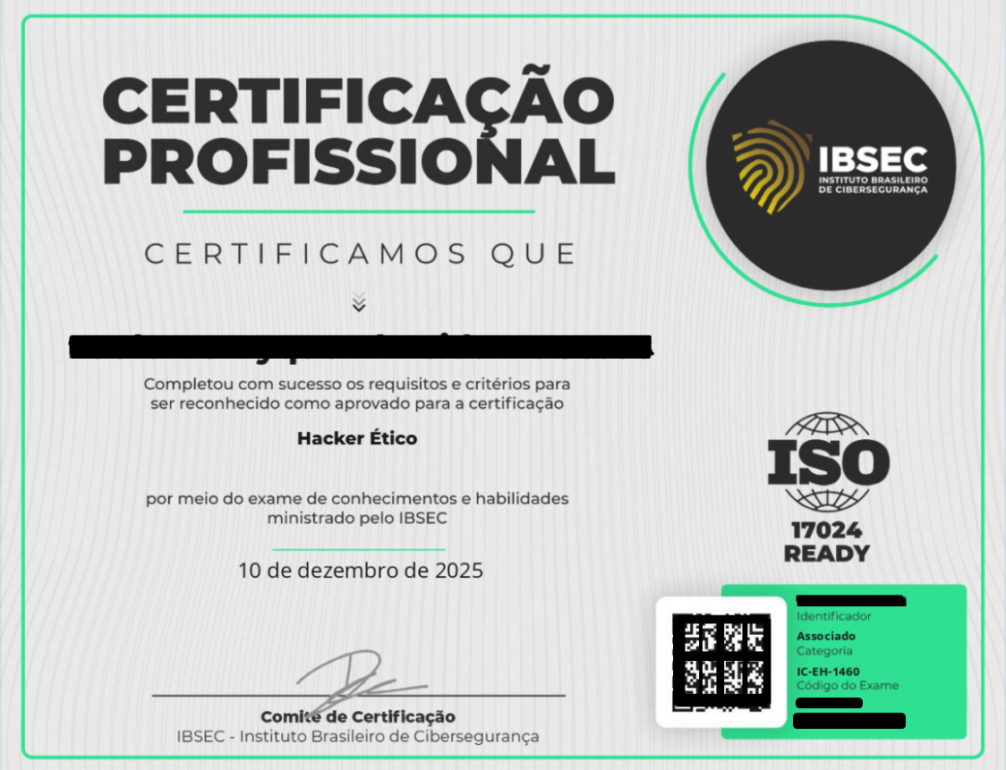 Certificado Hacker